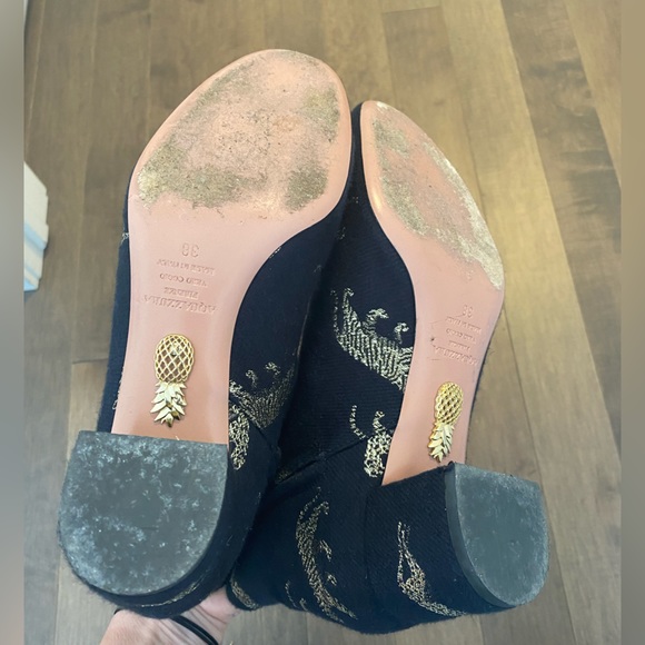Aquazzura ankle boots leather and fabric - Picture 10 of 15
